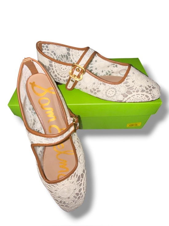 Sam Edelman Shoes - NEW SAM EDELMAN Michaela Flats - Neutral Cream Crochet Women’s 9.5M